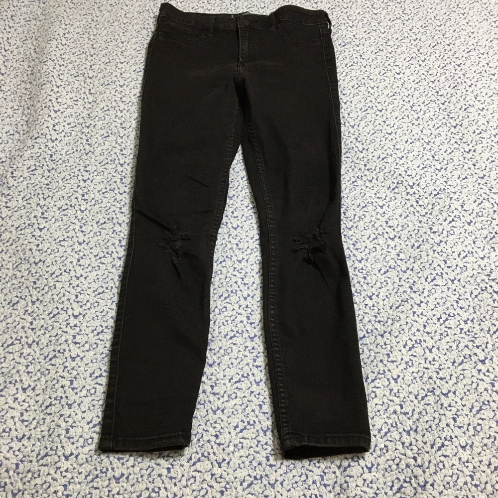 Hollister high rise crop jean leggings size 7